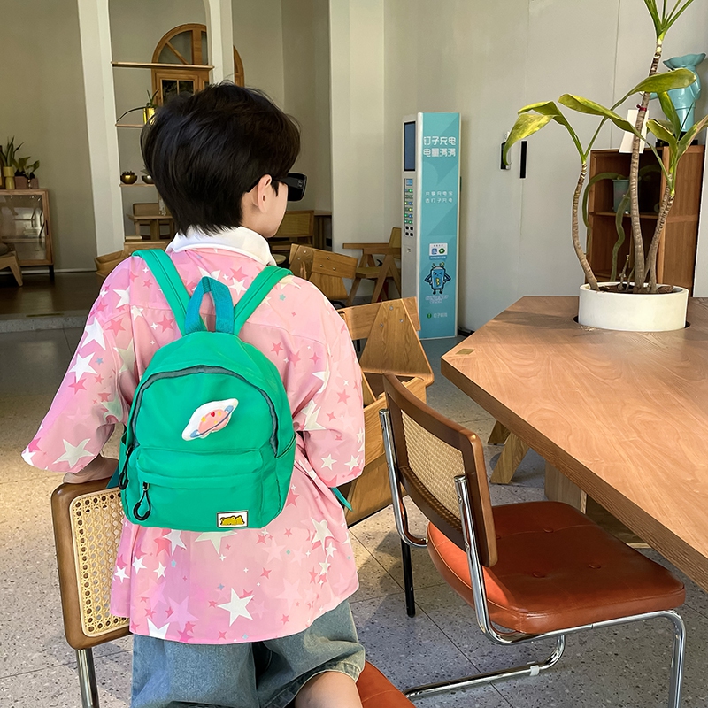 3岁男孩幼儿园小背包可爱卡通双肩包男女童出游帆布轻便迷你书包