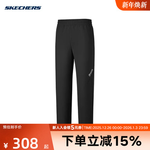 P126M009 男百搭休闲加绒保暖梭织裤 0018 新款 Skechers斯凯奇长裤