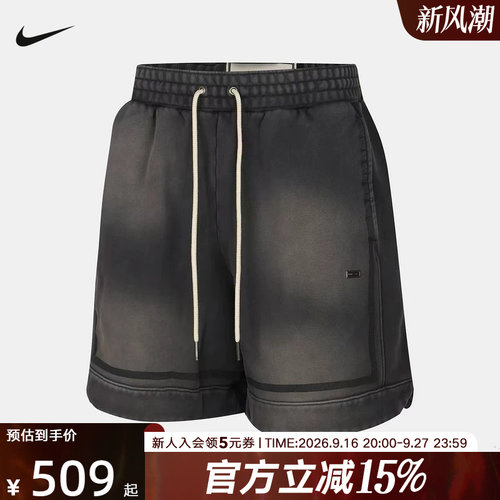NIKE耐克德文布克春季篮球小标系列男子加绒篮球短裤 IF1566-010