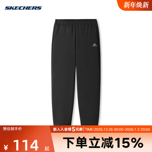 L425M070 子保暖休闲运动长裤 0018 弹性加绒裤 斯凯奇男子针织长裤