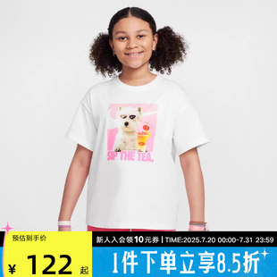 印花T恤 耐克NIKE短袖 运动休闲针织衫 新品 HQ2337 2025夏小童半袖