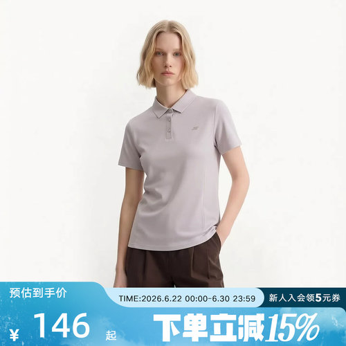 Skechers斯凯奇26夏季女士运动短袖T恤针织休闲POLO衫 P226W177