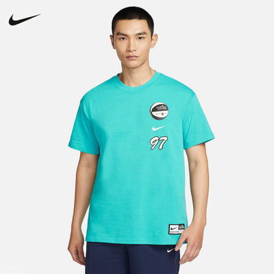 Nike耐克新款宽松运动休闲纯棉短袖上衣FV8395-345