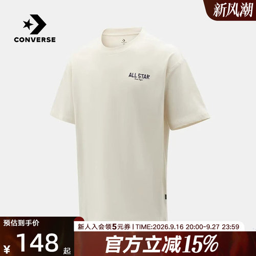 Converse匡威2026夏男士运动休闲时尚舒适圆领短袖T恤 MCK074-W2Y