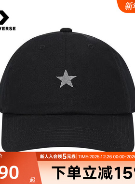 Converse匡威2025夏男女情侣帽子棒球帽运动休闲遮阳帽UA5755-023