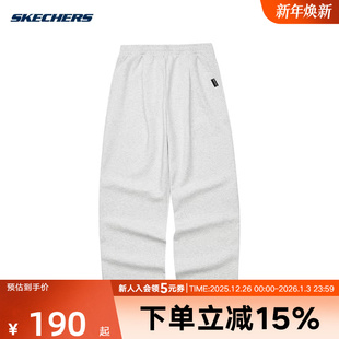 04PD L324U030 Skechers斯凯奇中性梭织运动长裤 简约百搭休闲裤