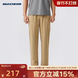 斯凯奇26年新款男士梭织裤运动休闲保暖柔软舒适时尚潮流P226M194