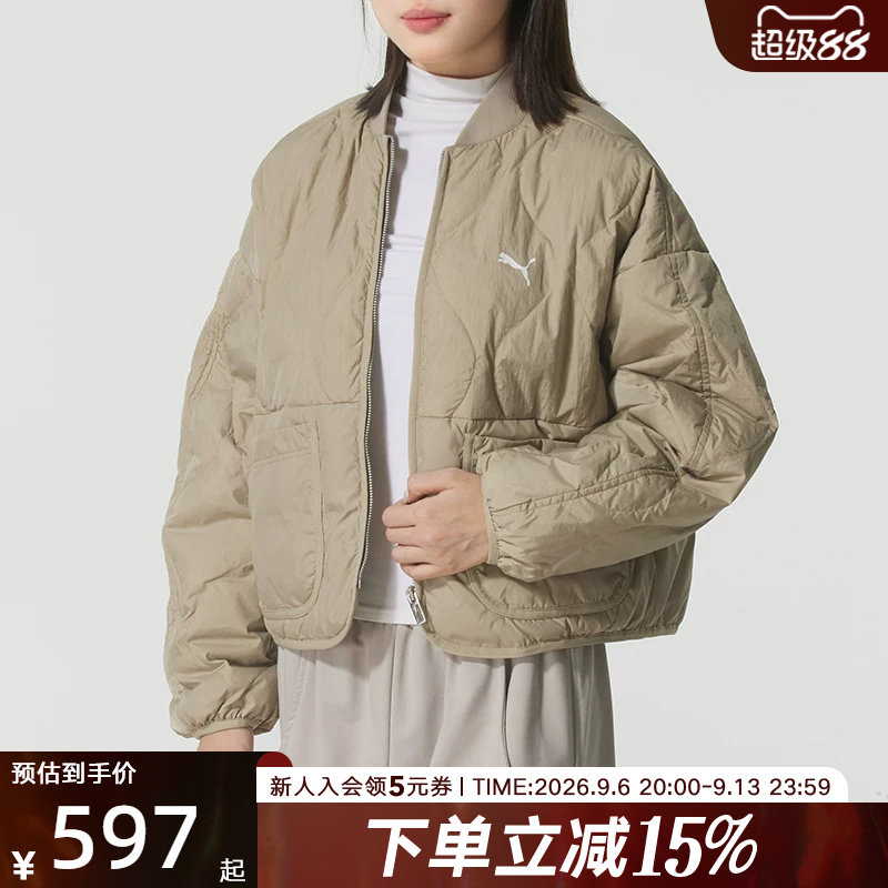 PUMA彪马女款羽绒服冬季新款轻薄休闲运动宽松保暖外套635502-55图片