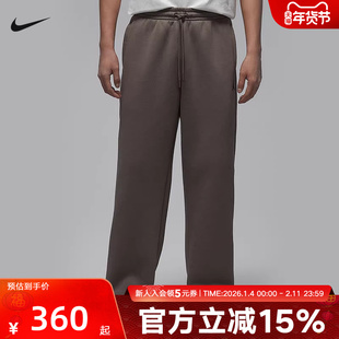 Jordan耐克男裤OVERSIZE风冬加绒宽松直筒长裤针织卫裤IB7239-040