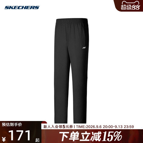 Skechers斯凯奇秋新款男子运动裤户外休闲长裤 P325M034/0018