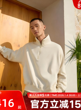 Nike耐克男子卫衣冬新款休闲印花半拉链立领运动套头衫IO7828-229