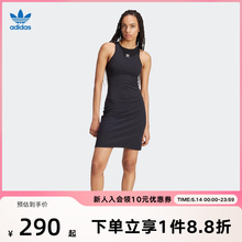 adidas阿迪达斯三叶草夏季女子无袖黑色运动休闲连衣裙IT9881