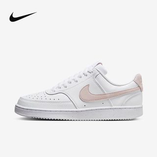 NIKE耐克女鞋粉白色COURT VISION低帮运动百搭滑板鞋DH3158-109