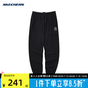 SKECHERS斯凱奇女夏新款 0018 L224W018 舒適百搭運動休閑針織長褲