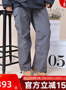 Converse匡威女裤2026春新品休闲裤宽松工装裤梭织长裤WCJ434-GDA