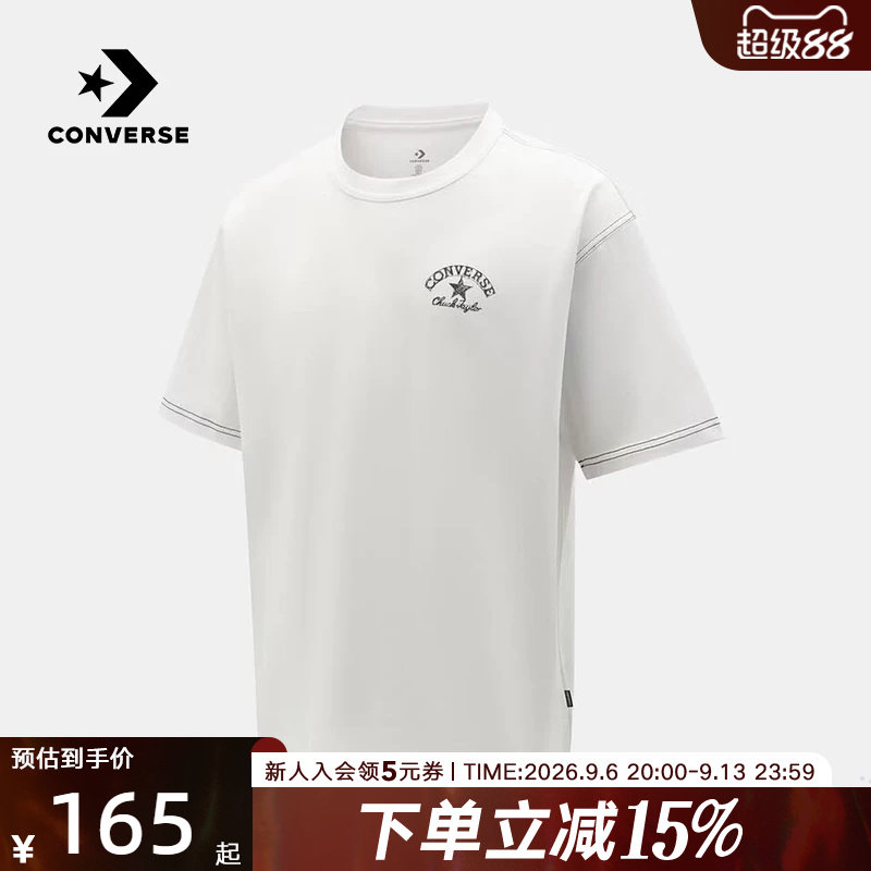 Converse匡威2026夏男女同款宽松舒适运动休闲短袖T恤 UCK080-001