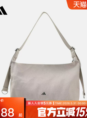 adidas阿迪达斯26新款女子CANVAS BAG M运动休闲单肩包挎包LE2053