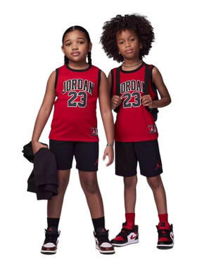 耐克JORDAN 23 JERSEY 幼童球衣和短裤童装套装无袖T恤HF2234-010