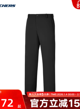 Skechers斯凯奇秋冬男款简约百搭亲肤透气直筒长裤 P325M149/0018