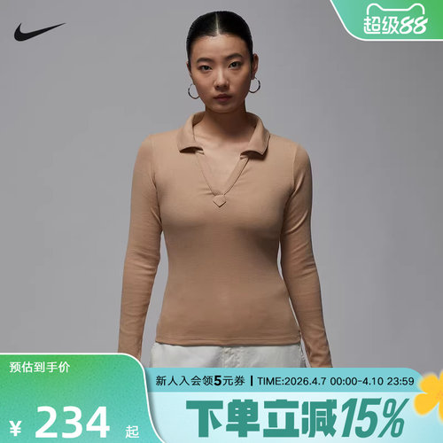 耐克女冬季长袖POLO衫