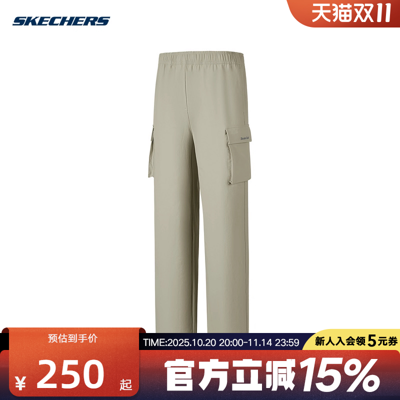 Skechers斯凯奇2025秋新款女长裤舒适运动休闲裤 P325W007/027B