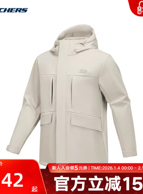 Skechers斯凯奇春夏男运动健身休闲梭织外套 P424M122/027B