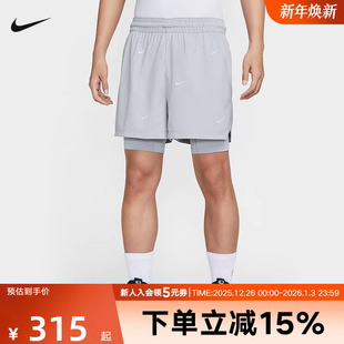 HJ4216 DNA杜兰特二合一速干运动中长裤 012 秋KD Nike耐克男子短裤