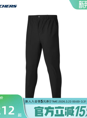 Skechers斯凯奇秋男子新款运动休闲针织长裤运动裤 P324M010/0018