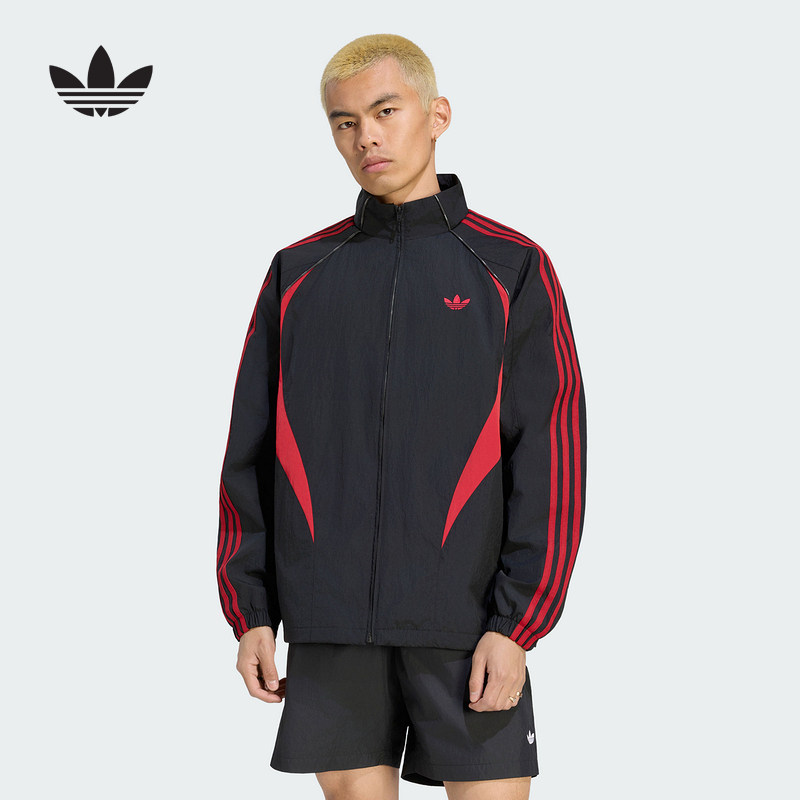 【胜道正品】adidas阿迪达斯三叶草男运动夹克外套