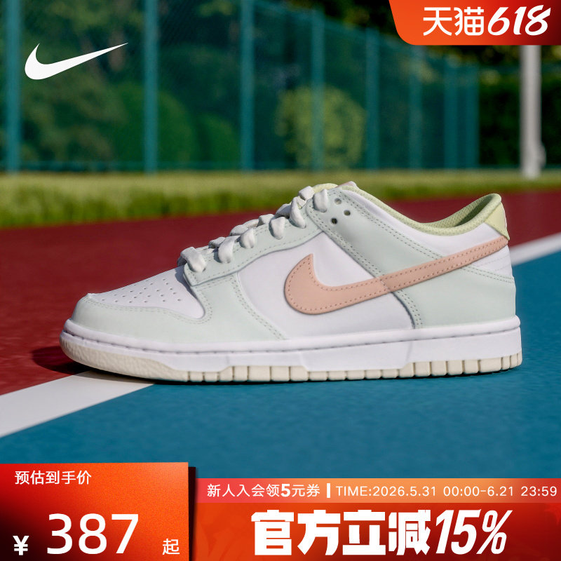 Nike耐克女鞋大童鞋DUNK休闲运动鞋低帮轻便百搭滑板鞋IV2861-181