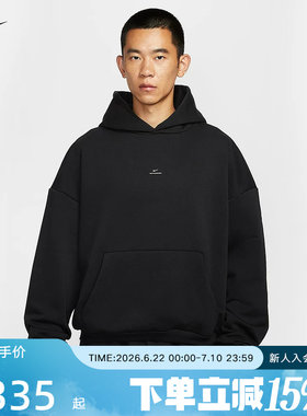 Nike耐克男子加绒卫衣篮球运动冬季保暖连帽宽松套头衫IM5919-010