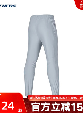 Skechers斯凯奇男裤夏季简洁舒适休闲百搭针织长裤 P224M133/002A