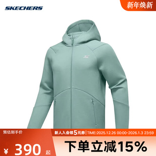 Skechers斯凯奇男子针织夹克冬季 04PX 运动休闲连帽外套P425M063