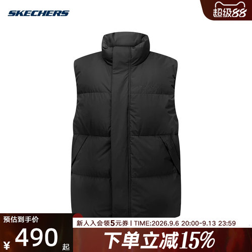 SKECHERS(斯凯奇)（新品）2026冬中性羽绒背心 L426U039-0018