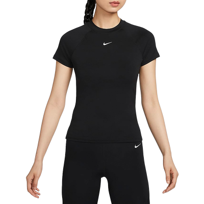 Nike耐克短袖女小勾短款瑜伽训练修身款速干运动T恤衫FV7843-010