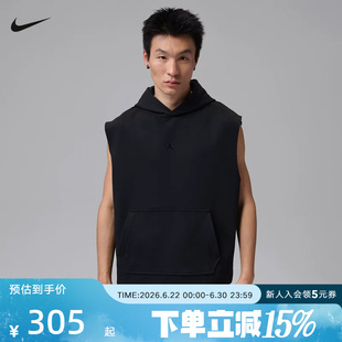 nike耐克夏季新款男子背心篮球运动休闲连帽无袖T恤 IF3796-010