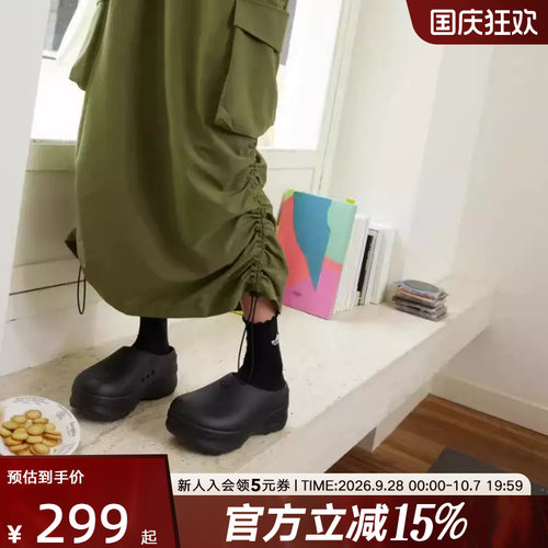 阿迪达斯三叶草休闲凉拖鞋穆勒鞋