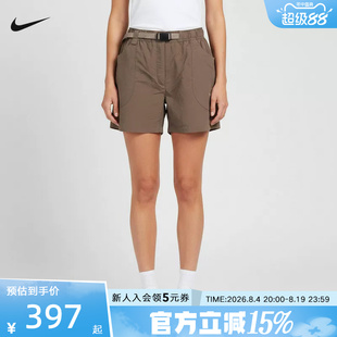 耐克NIKE夏季新款女子运动休闲宽松透气五分裤日常短裤IF0971-214