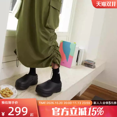阿迪达斯三叶草休闲凉拖鞋穆勒鞋