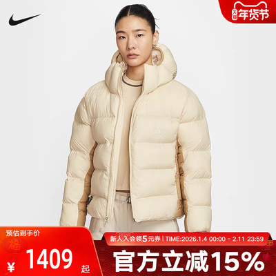 耐克女冬季加绒保暖棉服