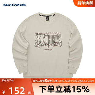 L324U059 Skechers斯凯奇冬季 针织休闲卫衣 套头衫 0046 男女款