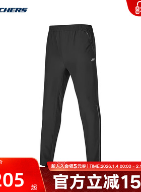 Skechers斯凯奇冬季男裤运动裤休闲梭织长裤 P424M005/0018