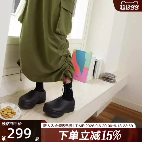 阿迪达斯三叶草休闲凉拖鞋穆勒鞋