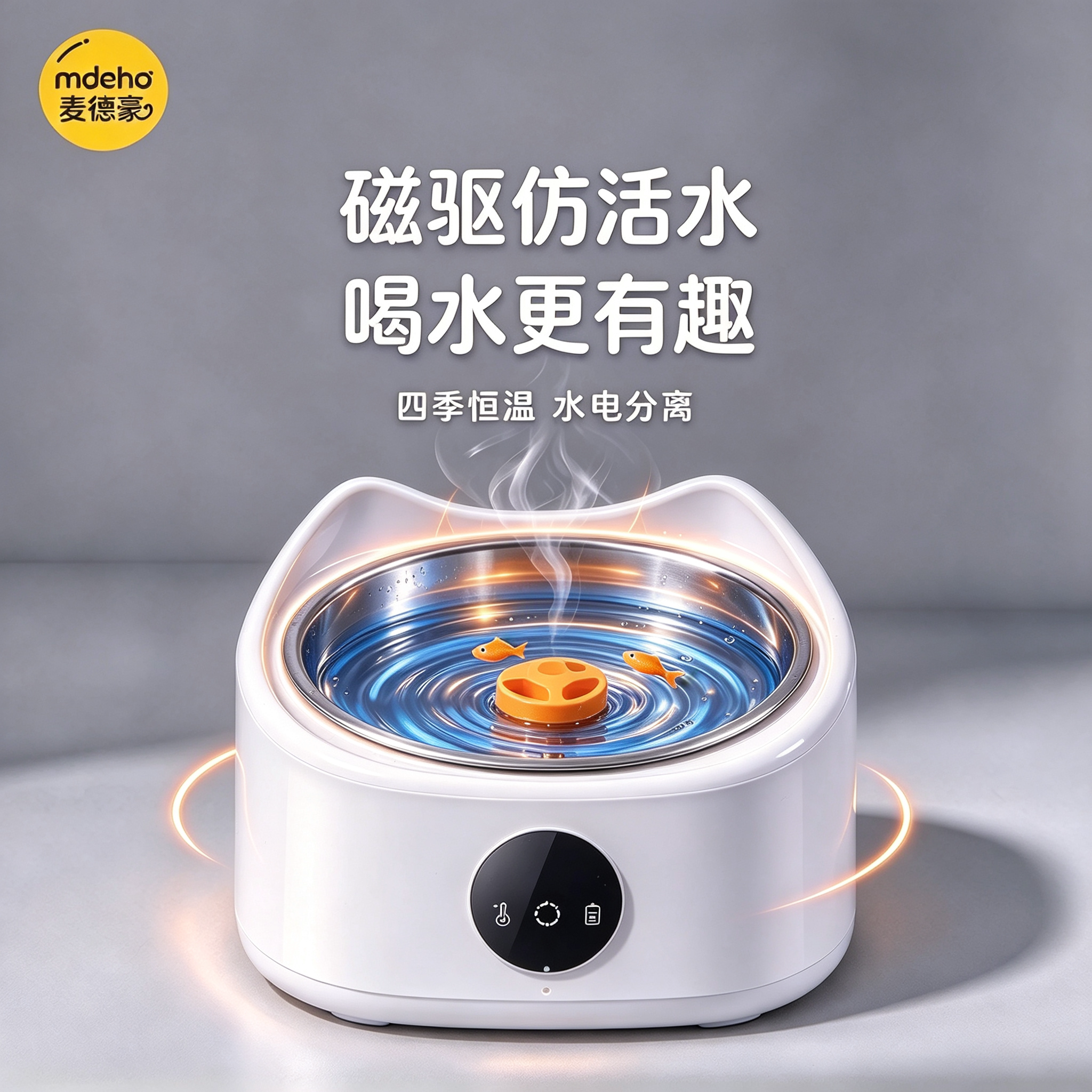 智能感应不插电猫狗饮水器