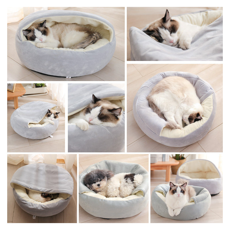 钻被子猫窝四季通用宠物夏季小猫咪凉窝狗狗窝用品夏天封闭式猫床