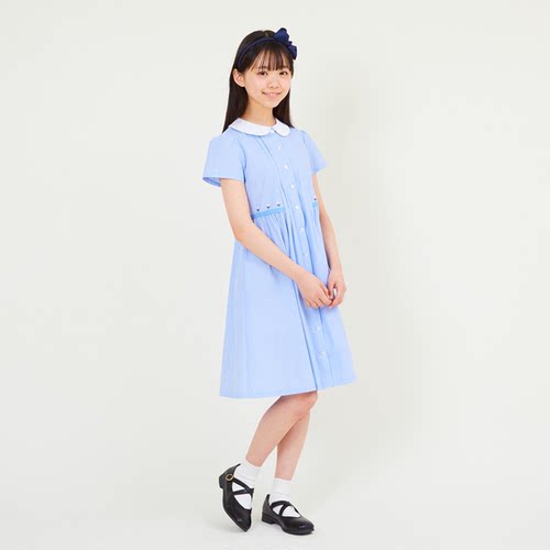 日本肖邦chopin女童小学生制服水手服学院风连衣裙正品娃娃领