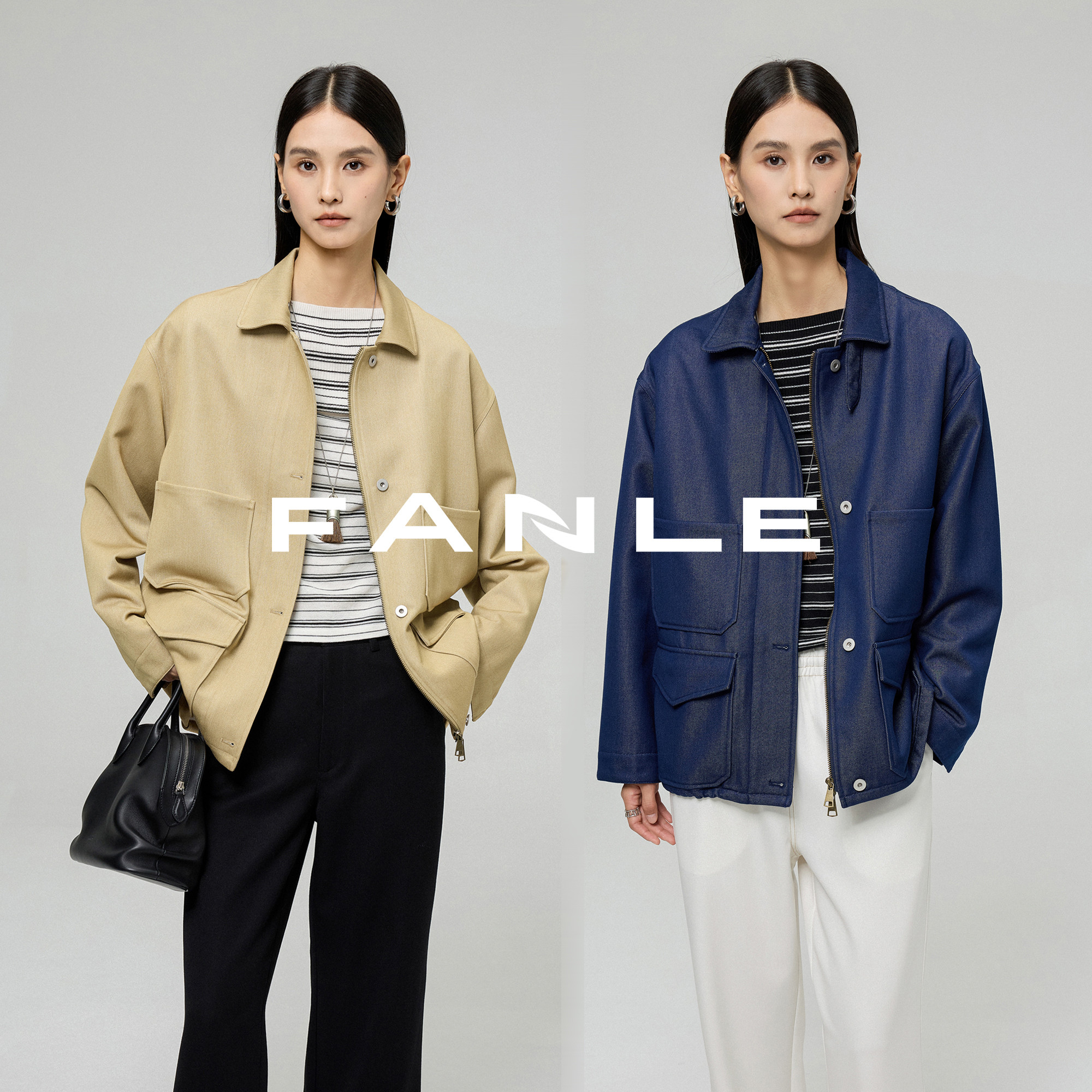 FANLESTUDIOS天丝羊毛老钱夹克