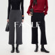 FANLE STUDIOS通勤苾备新型双层羊毛保暖加厚无腰显瘦直筒八分裤