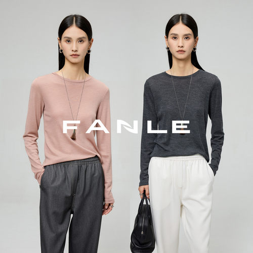 FANLESTUDIOS25进口100s羊毛T恤