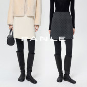 FANLE 遮胯显瘦羊毛加厚a字高腰短裙半身裙女 型 STUDIOS 口碑版